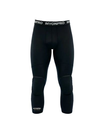 Pantalon de compression 3/4 avec protections aux genoux