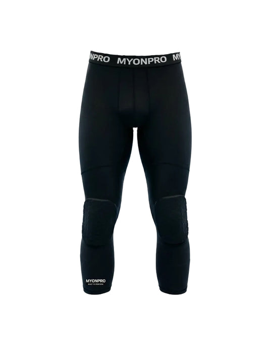 Pantalon de compression 3/4 avec protections aux genoux